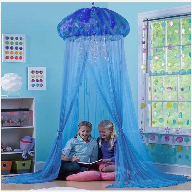 Camera dei bambini zanzariera tenda meduse cupola addensata ad alta densità tenda da letto sospesa biancheria da letto per bambini culla rete Decor