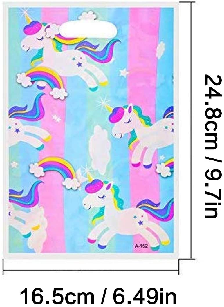 Lvcky 40- pack eenhoornzakjes, traktatiezakjes voor verjaardagen, babyshowers, feestjes en evenementen