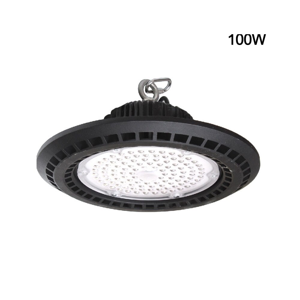 50W-200W LED High Bay Light Fixture 14000lm 6500K Daylight Industrial Commercial Bay Lighting for Warehouse Workshop 220V: 100w