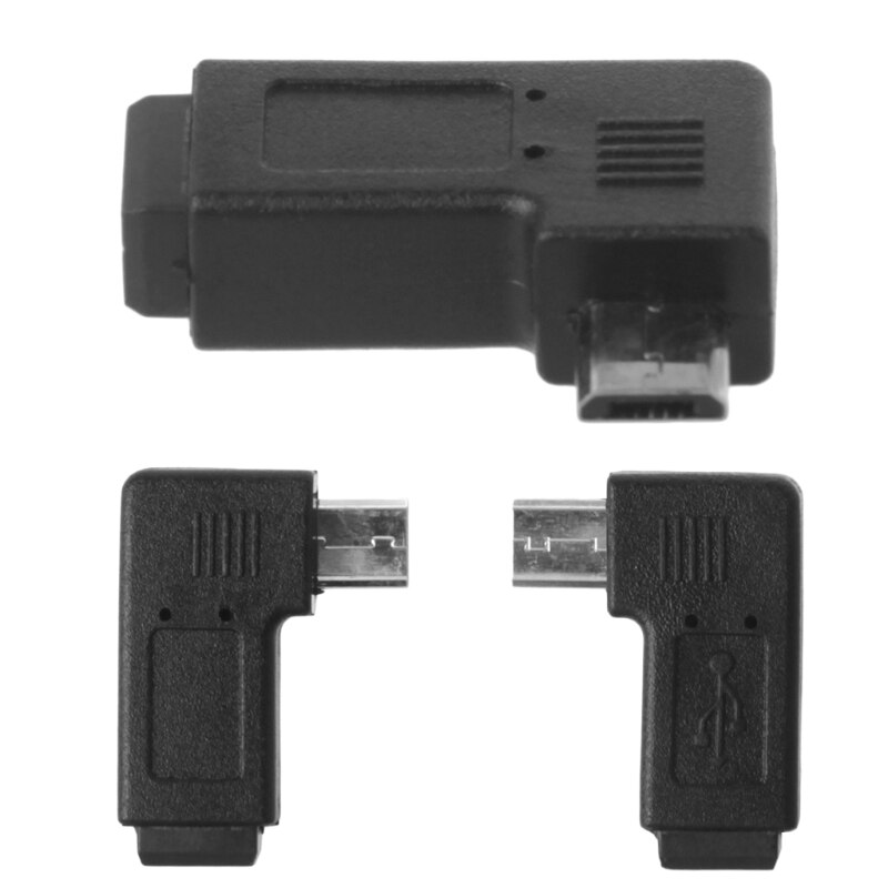 90Â ° Links & Haaks Mini Usb 5Pin Female Naar Micro Usb Male Data Sync Adapter