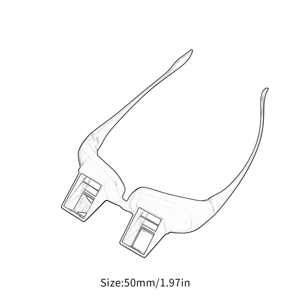 Periscope à lecture horizontale, lunettes de vue assis sur le lit, prisme, pratique