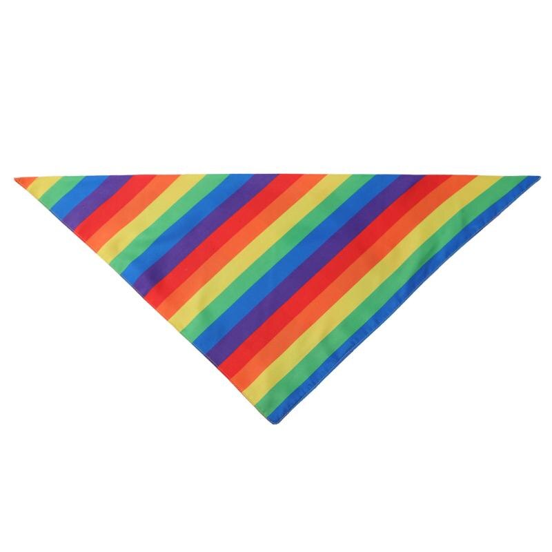 Pet Dog Cat Bandana Neckerchief Neck Polyester Scarf Saliva Towel Pet Supplies Rainbow Handkerchief Pet Triangle Towel