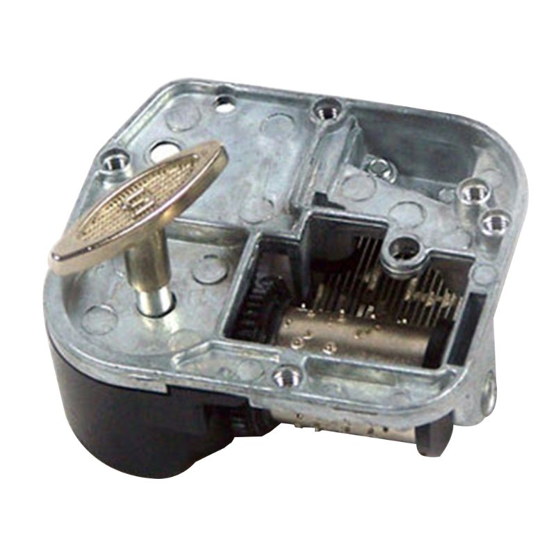 8 Tones Muziekdoos Beweging Mechanische Uurwerk Diy Windup Draaien Muzikale R66D