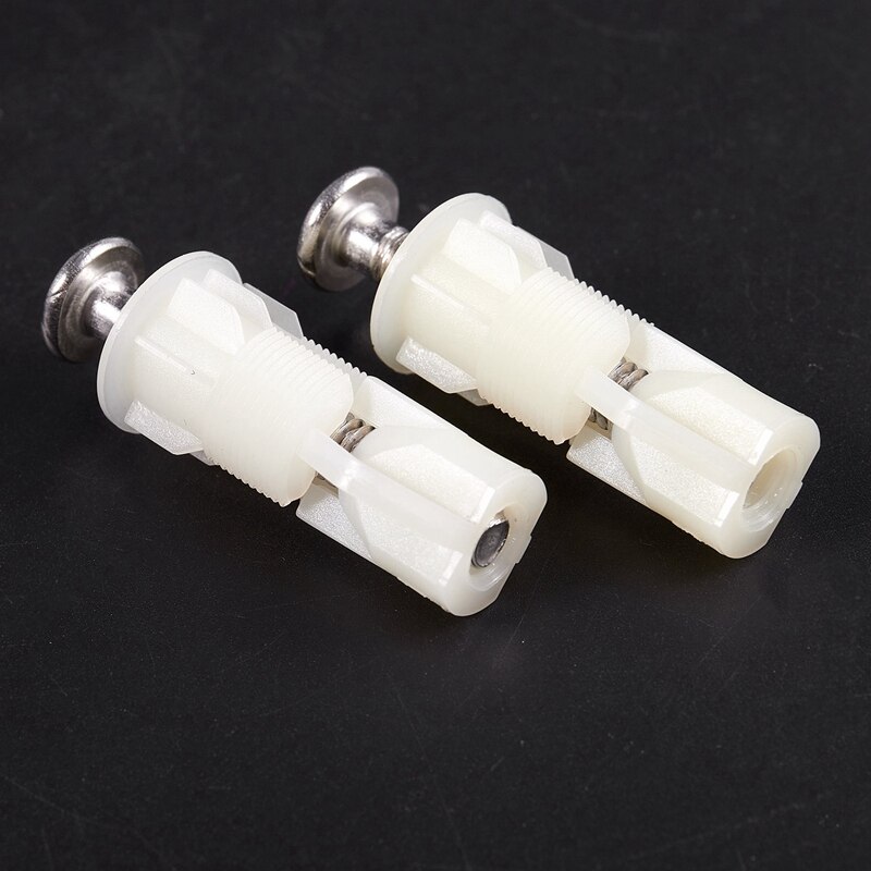 2 stuks diy plastic toiletbril schroeven bevestigingen passen toiletbril scharnieren reparatie gereedschap type & maat :4# 38 mm x 5mm