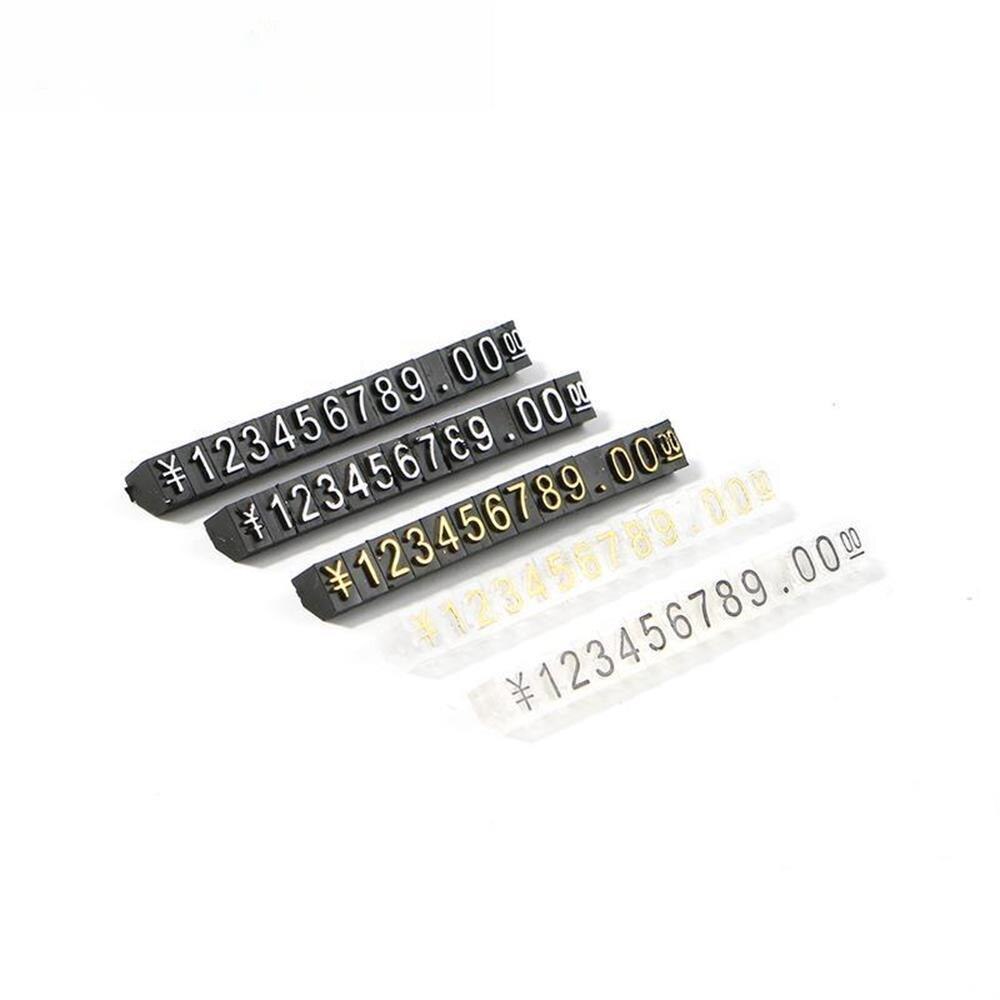 Lot 14 Euro Dollar Mini Prijs Cijfer Cubes, Blokken Stok, gecombineerd Nummer Cijfers Tag Teken Pop Prijzen Display Stand Frame