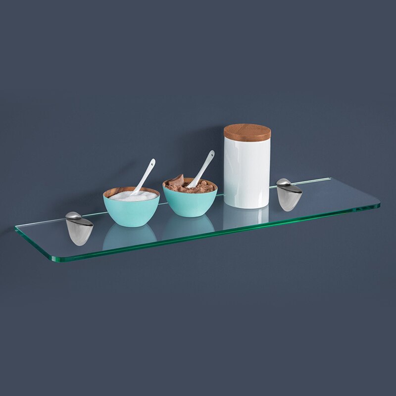 Zinklegering Verstelbare Glasklemmen Glas Plated Beugels Satijn Nikkel Legering Plank Houder Ondersteuning Klem Houder Voor Glazen Planken