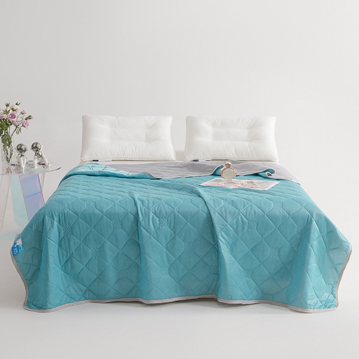 Zomer koel dekbed mint ijs zijde koel dekbed effen kleur thuis slaapzaal airconditioner quilt zomer: 180x200cm / Lavendel
