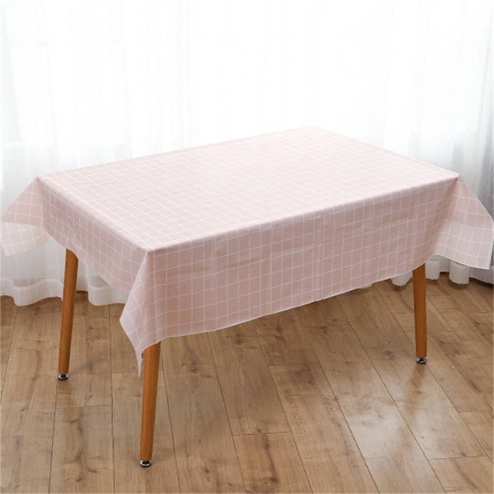 Rooster Tafelkleed Anti-Brandwonden En Olie-Proof Bruiloft Verjaardag Party Tafel Dekken Rechthoek Bureau Doek Veeg Covers Tafel doek: Pink / 137x90cm