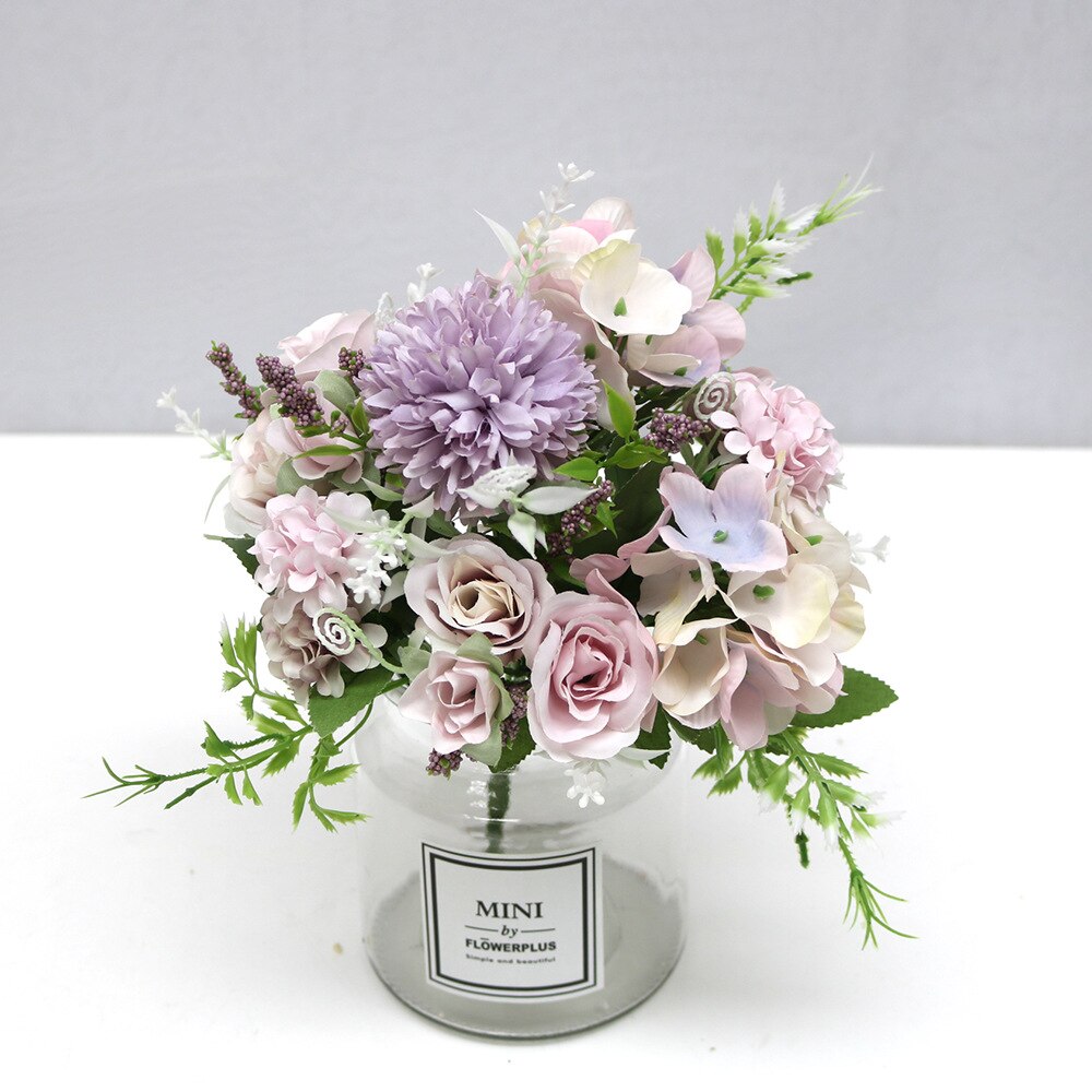 Kunstige blomster silke pion floristikk brude tilbehør bryllup dekorative blomster julepynt