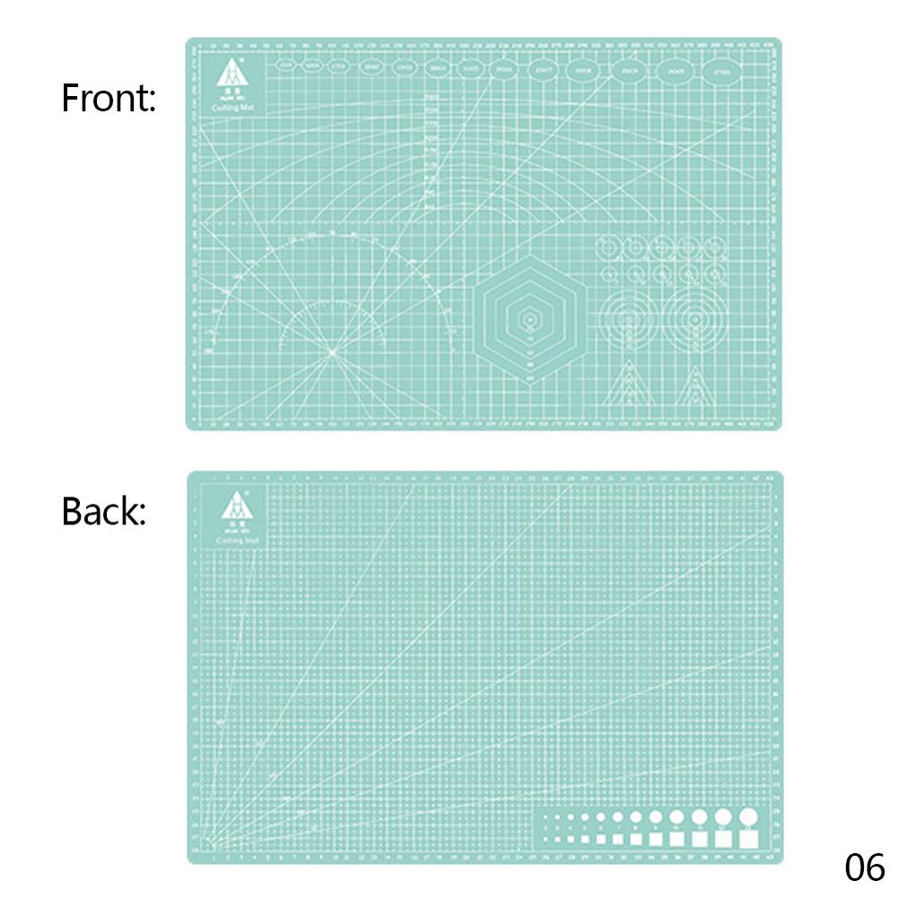 A3 Cutting Mats Cushion Board Large Handwritten Test Paper Drawing Beauty WorkbeScaling Model Rubber Seal Engraving Board DIY: Mint Green