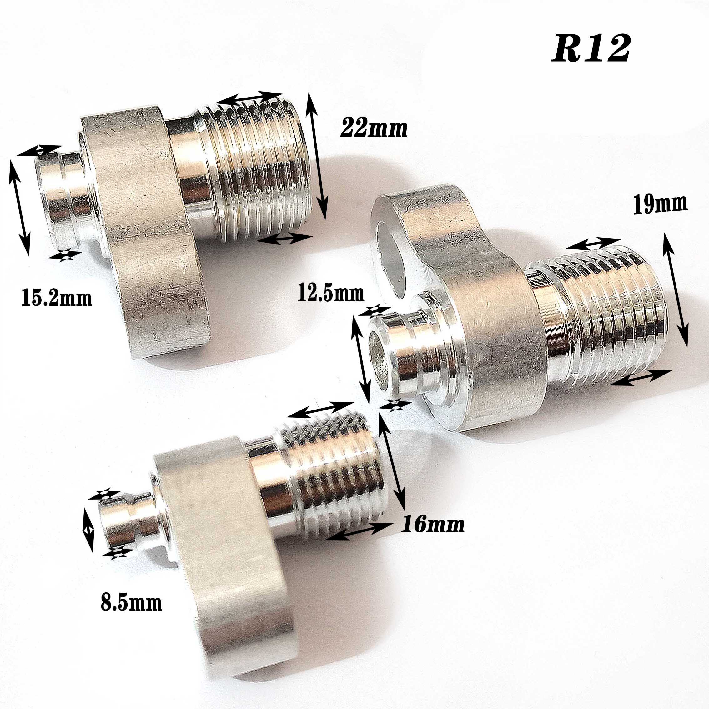 Accesorios de tubería de compresor de aire acondicionado automotriz, juntas de aluminio de manguera de CA para conector 96 R12 3/8 1/2 5/8, 3 uds.