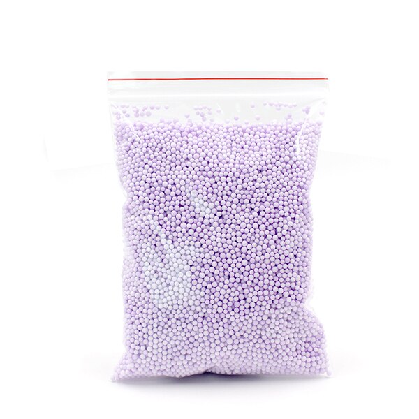 12g Addition For Slime Supplies Warm Color Snow Mud Particles Kit Slime Accessories Tiny Foam Beads Slime Balls Supplies Charms: M Purple