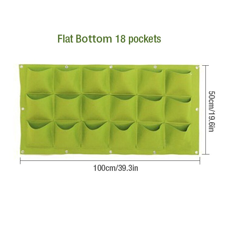 Wanddecoratie bonsai zakken met 81 zakken, groene kweekzakken, plantenbak, verticale tuin, vaas, muurplant, bloempot, winkellogo, decoratie: C-18