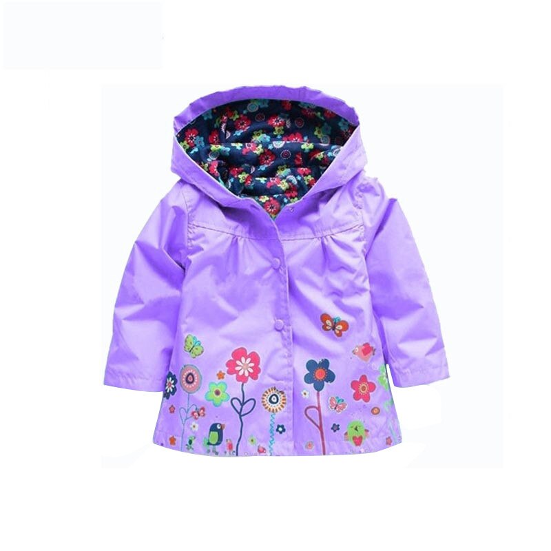 Jacket For Girls Children Raincoat Waterproof Boys Rain Coats Girls Clothes Outerwear Boy Coats Hooded Kids Clothing 2-6 Years