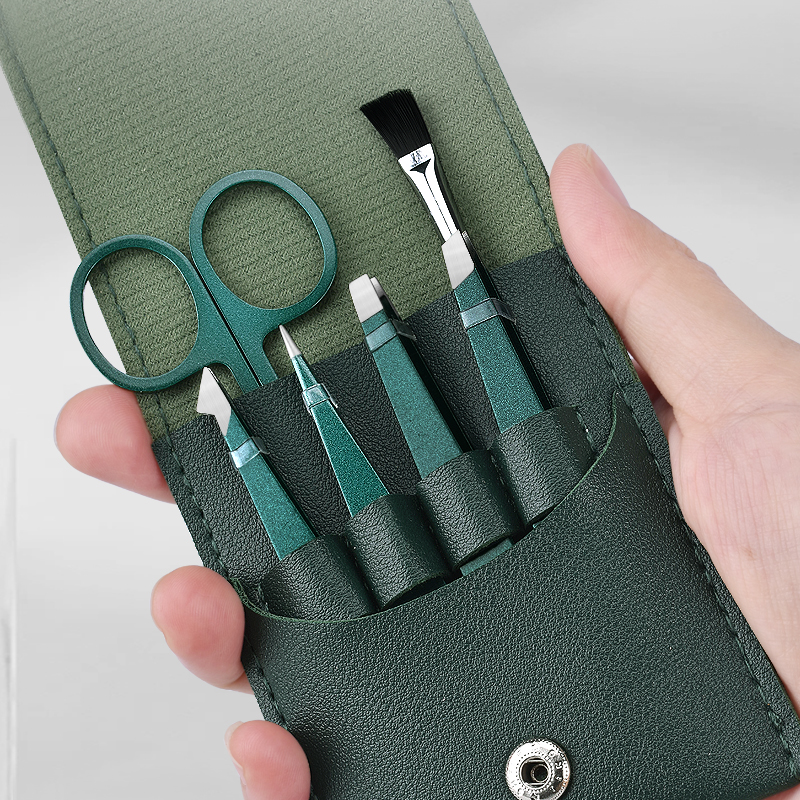 Pinzas para cejas, herramientas de belleza, Clip de depilación de acero inoxidable para extensión de pestañas, pinzas profesionales coloridas, 2/4/6 Uds.