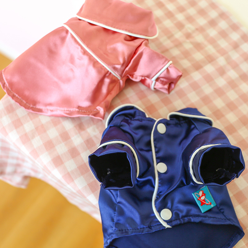 Wygodne luksusowe zwierzę domowe pies miękki jedwab płaszcz odzież małe psy szczeniak Kot śpiące ubrania dla Miś odzież buldog francuski