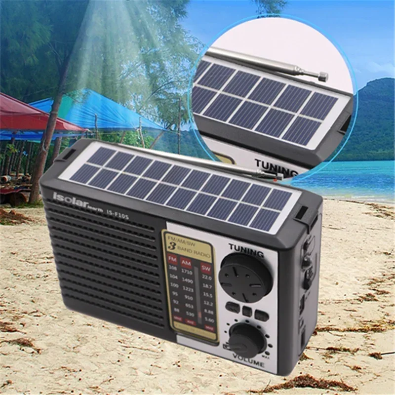 Multifunctional Radio Solar Battery Powered AM FM SW Radio Portable Radio with Bluetooth Speaker IS-F10BTS Fm Radio