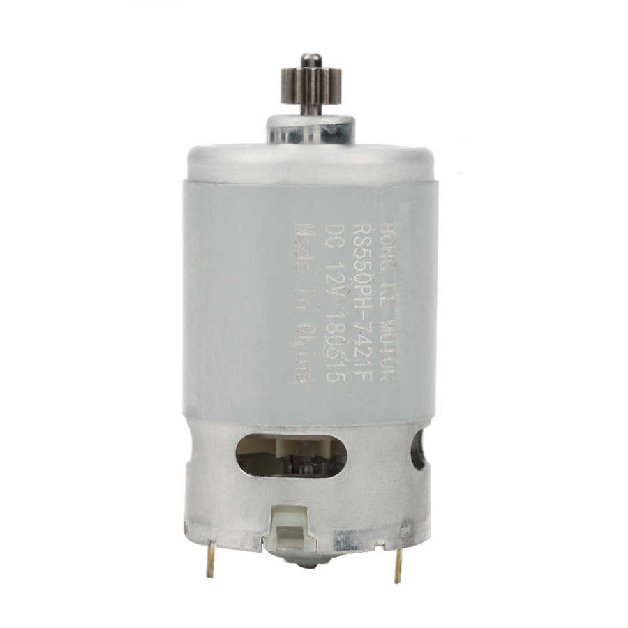 Motor DC de dos velocidades para taladro eléctrico, 12V, 12 dientes