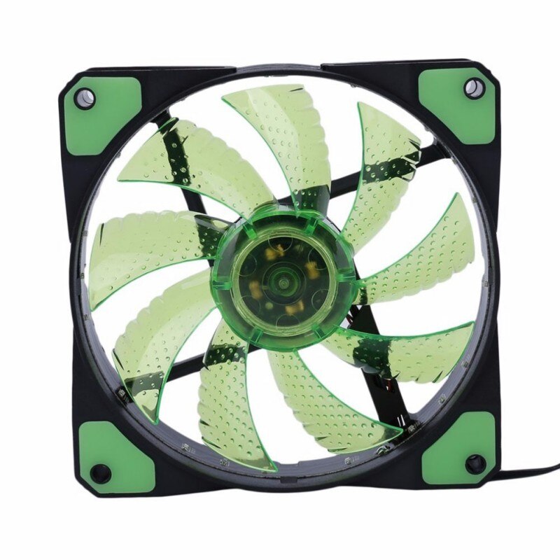 120mm Dynamic LED Ultra Silent Computer PC Case Cooling Fan Chassis Fans 3 / 4Pin Plug Fans Cooler