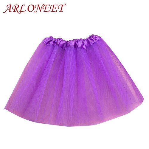 ARLONEET Tutu Skirt Girls Kids Baby Dance Solid Elastic Tutu Skirt Pettiskirt Ballet Fancy Costume 2-8 Years Girl clothes 30#