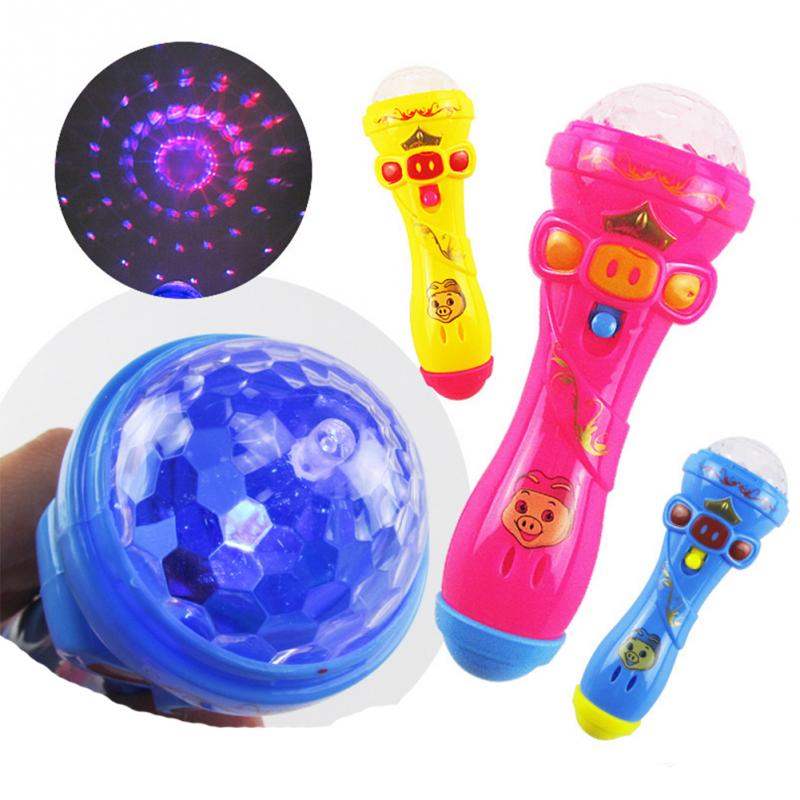 Luminour Microphone Singing Toys Flashing Lighting Starling Music Stick Kids Toy Bling Colorful Children Toy