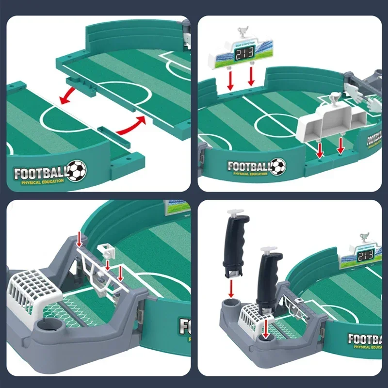 Mini-Tischfußballspiele, TischfußBall-FußBall-Flipper für drinnen-Spielzimmerspiele, TischfußBall-Schreibtisch-Sportbrettspiele für Mini-Erwachsene