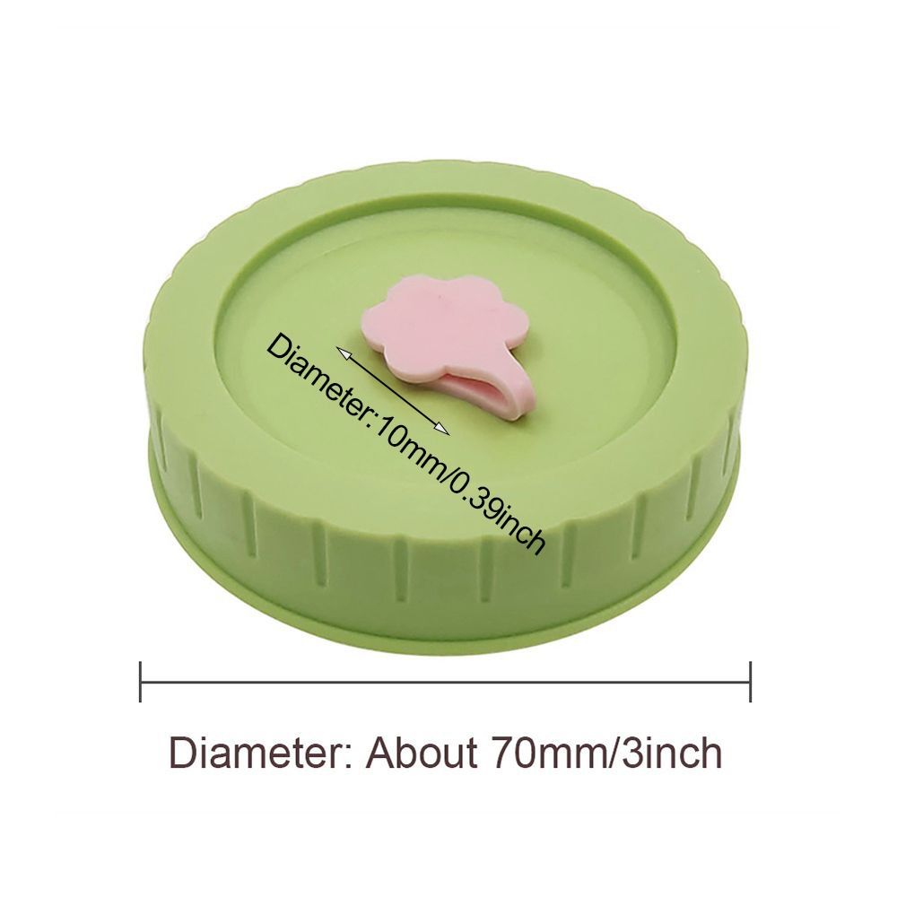 Cute Plastic Mason Jar Lids With Straw Hole Leak-Proof Jar Caps Food Storage Canning Lids Kitchen & Dining Supplies