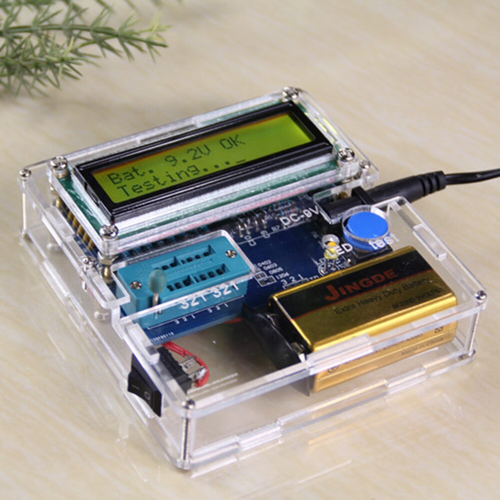DIY KITS YD-CS Transistor Tester For Multimeter Meter Resistor Capacitor Triode Electronic Measurement With Shell: As Shown