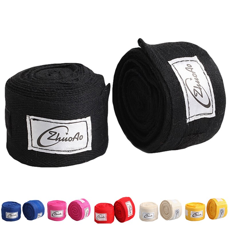 2pcs/Pack 5M Length Boxing Hand Wraps Boxing Handwraps Elastic Hand Wrist Support Bandages Boxing Gloves