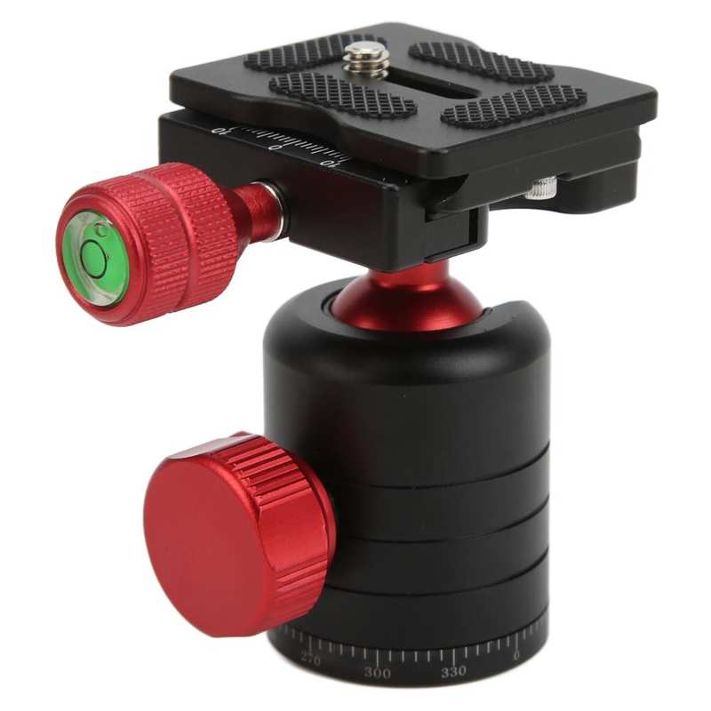 Tripod Ball Head Anti Slip Rubber Pads 360° Swivel Tripod Ball Head for Camera