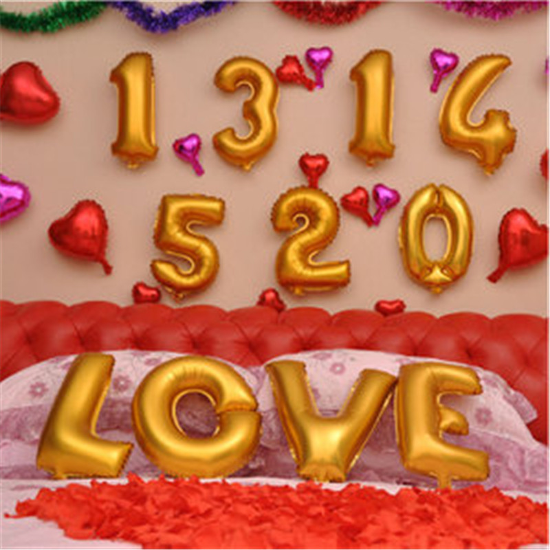 5 stk 10 tommer hjerteballoner bryllupsdekoration folieballoner oppustelig bold til fødselsdag bryllupsfest ballonforsyning 5z