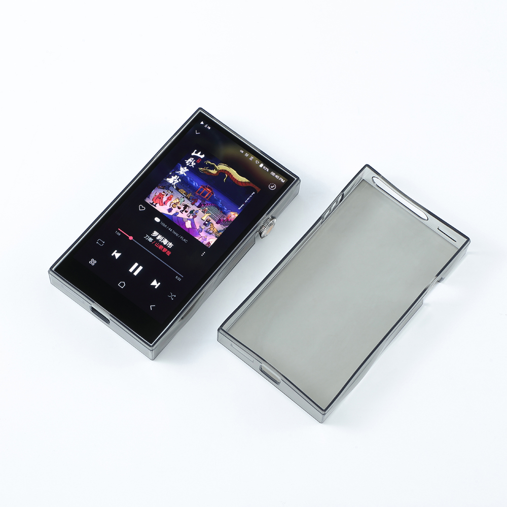 Soft Clear Tpu Protective Skin Case Cover for iRiver Astell&Kern A&futura SE300 with Front Screen Protector Tempered Glass