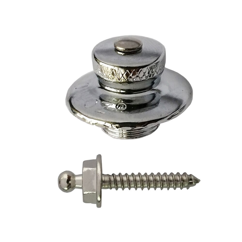 2 Sets Guitar Strap Lock Round Head Pins Screw For All Acoustic Electric Bass Guitar Strap Easy Fix/Remove Screw Accessories: Screw length22mm