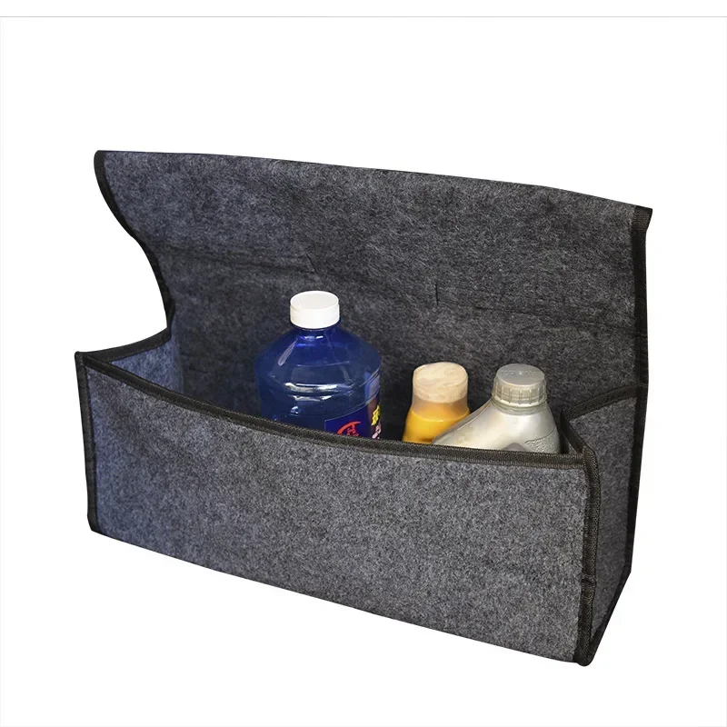 Organisateur de rangement pliable pour coffre de voiture, rangement intérieur automobile, sacs de conteneur de rangement, boîte de rangement Portable en tissu feutré