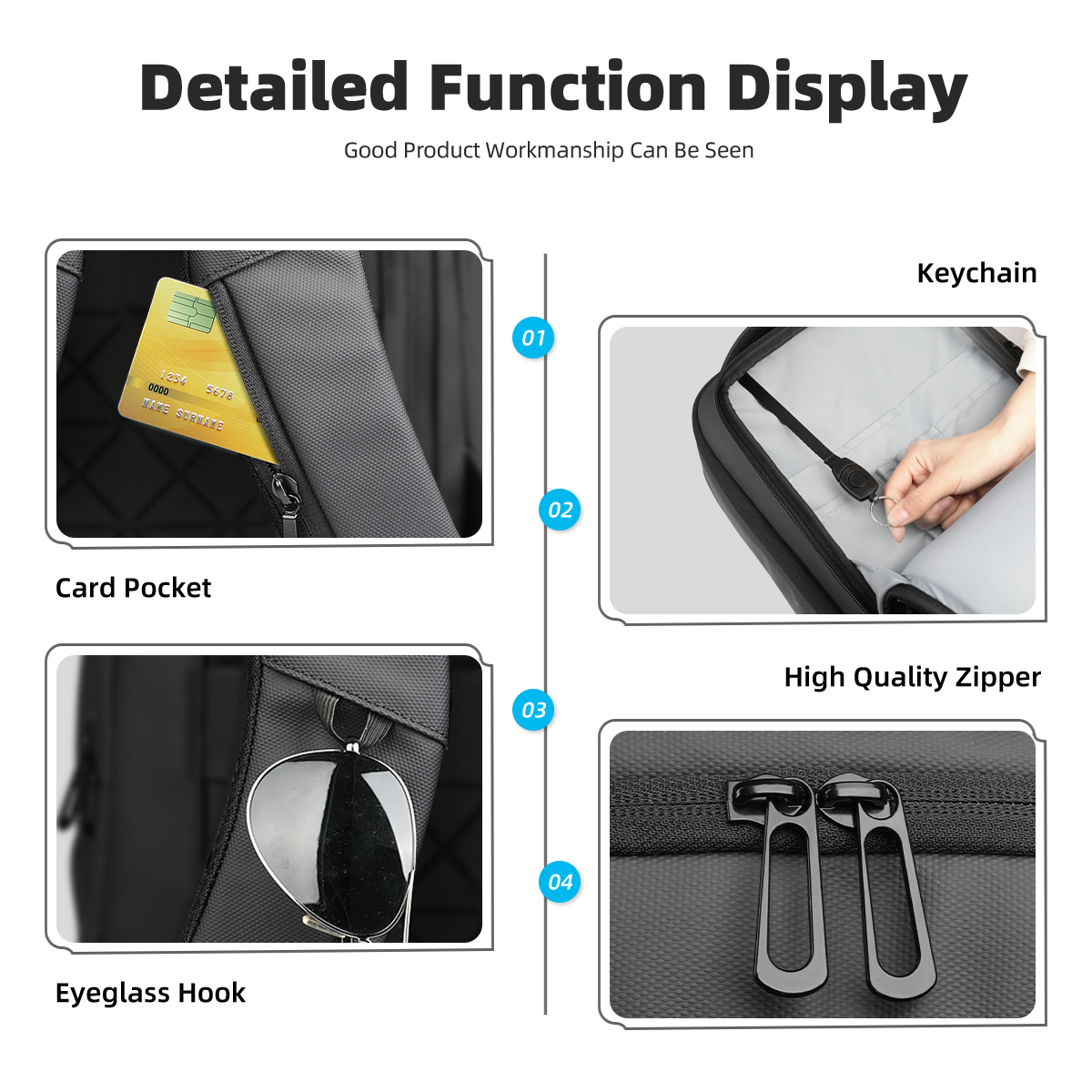 Mochila de negocios HK, bolso multifuncional para ordenador portátil de 15,6 "para hombre, mochilas de viaje de gran capacidad, mochilas escolares impermeables, mochila de trabajo