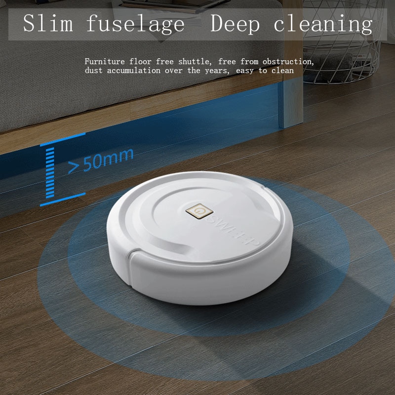 3 In 1 Zelf Genavigeerd Smart Robot Automatische Veegmachine Sensor Edge Nat Mop Automatische Droog Nat Vegen