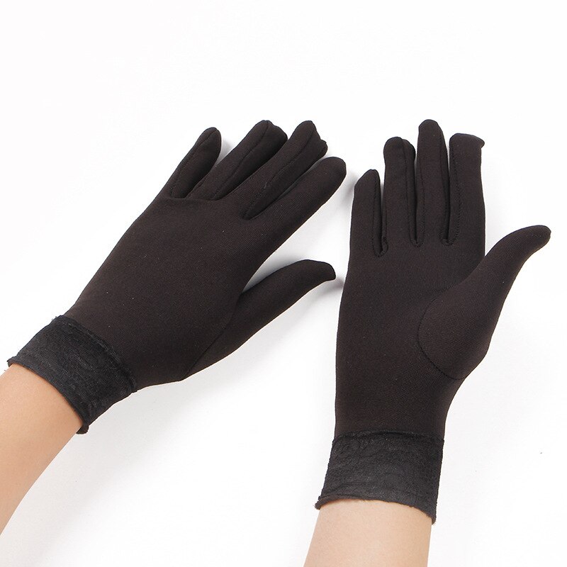 Gants en dentelle épaisse pour femmes, de mitaines courtes et épaisses à la pour la conduite, GL0324