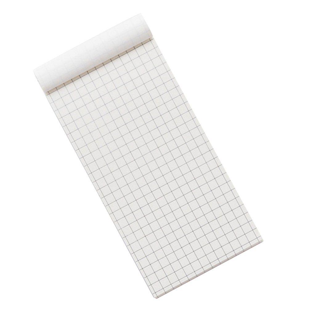 Tearable practical notes Kraft paper notebook Stationery rectangle Decoration School Kids Notebook: Grid book