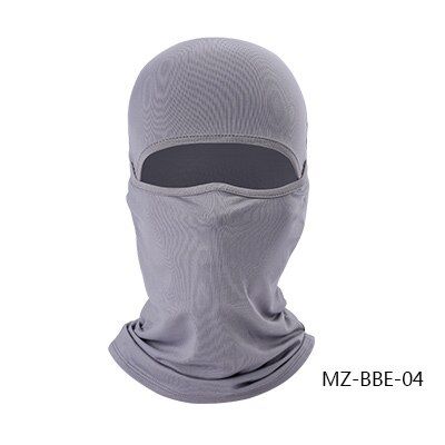 HEROBIKER-pasamontañas de LICRA para motociclista, máscara de Moto, Viso, Antivento, transpirable, Nuova: Gray-MZ-BBE-04