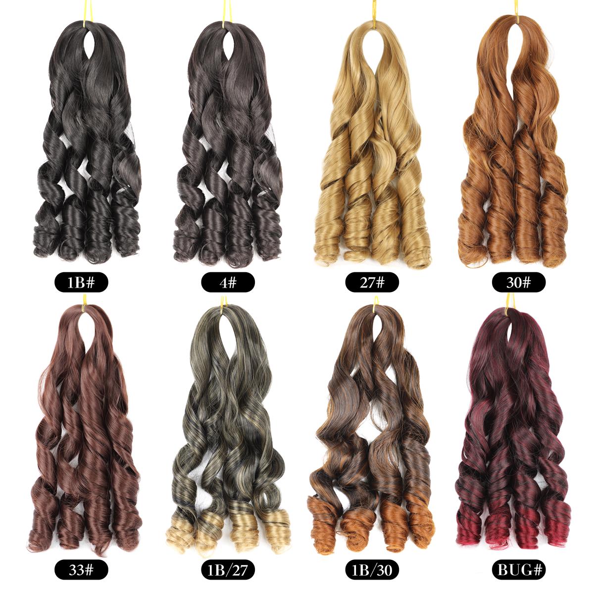 Svolna-extensiones de cabello sintético para mujer, trenzas de ganchillo de onda suelta de 20 pulgadas, natural, Ombre trenzado, 150 g/paquete