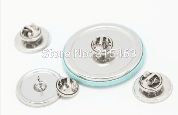 100 Sets 1-1/4 &quot;32Mm Vlinder Koppeling Terug Metal Alle Stalen Badge Button Maker Knop supply Materialen