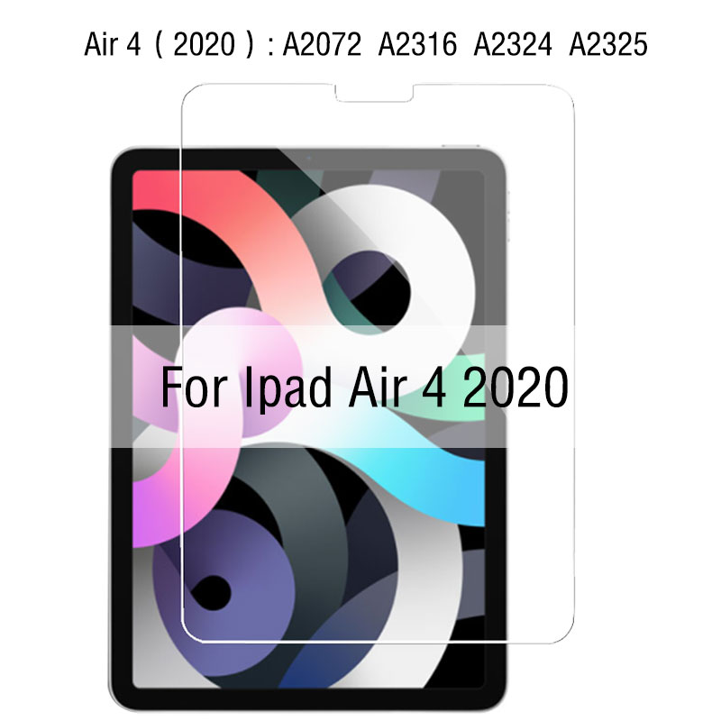 Dla Ipad Mini 6 2021 8.3 9th 9 5 Pro 11 12.9 ochraniacz ekranu ze szkła hartowanego dla Ipad powietrza 4 3 2 2020 10.2 8 8th 6th akcesoria: For ipad Air 4