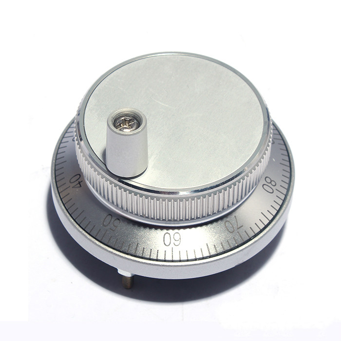 CNC Handwheel 5V 6pin Pulse 100 Manual Pulse Generator Hand Wheel CNC Machine 60mm Rotary Encoder Stainless Steel