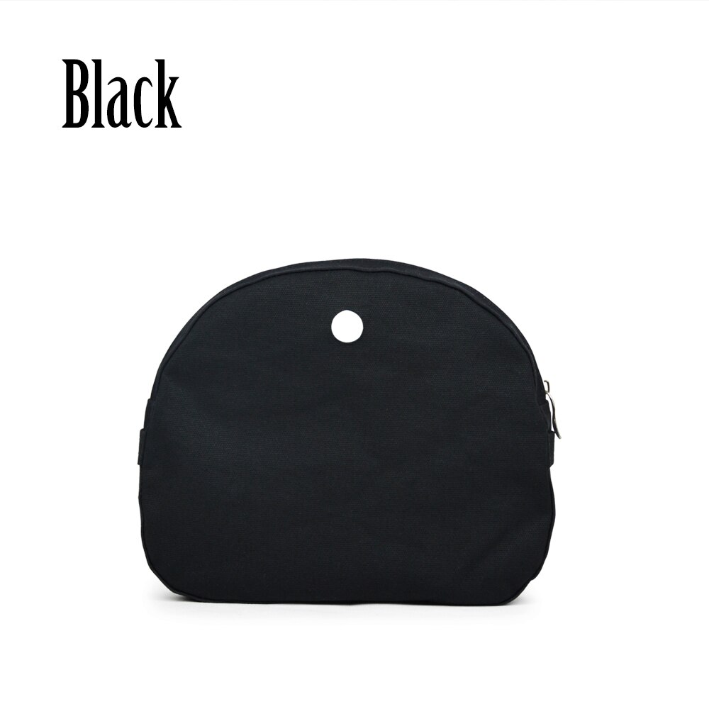 Tanqu lona forro de tecido para omoon luz obag bolso interno cor pura revestimento à prova dwaterproof água inserção organizador para lua bebê o saco: Black