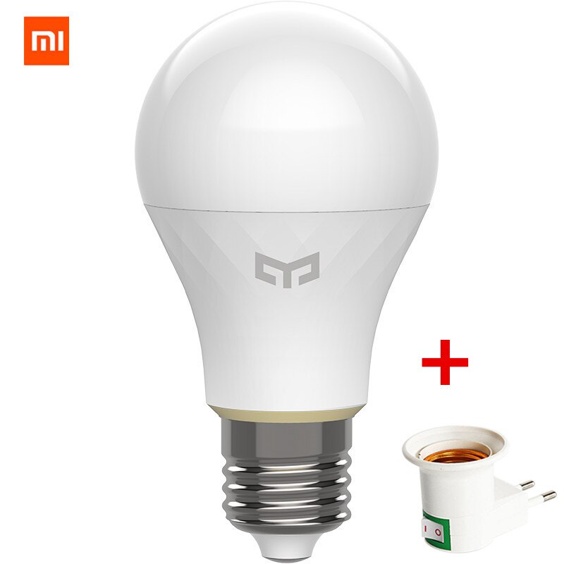D'origine Xiaomi Mijia Yeelight Bluetooth maille Version ampoule intelligente Downlight spot E27 E14 travail avec passerelle APP contrôle: Bulb With E27EU Plug