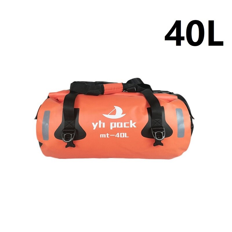 Wodoodporna duża pojemność przechowywania torba motocykl jazda na rowerze torba turystyczna dla Rafting kajak żeglarstwo Trekking pływanie torba podróżna: Model 1 Orange 40L