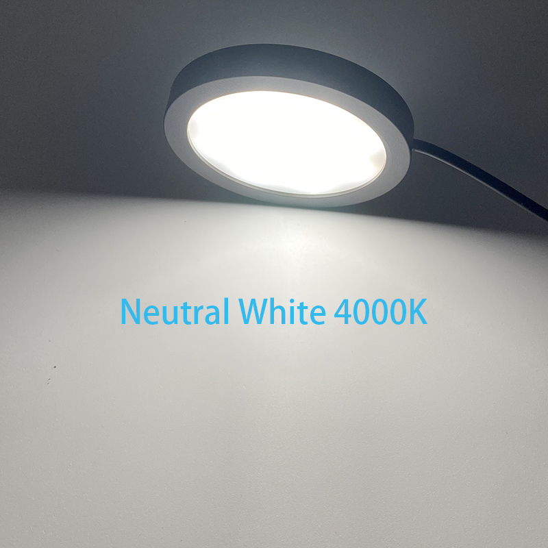 Ultraslanke LED-spot USB 5V LED onder kastplanklicht Caravan Campervan Spotlight Binnenlicht met schakelaar 3W: natuurlijk licht / Blauw