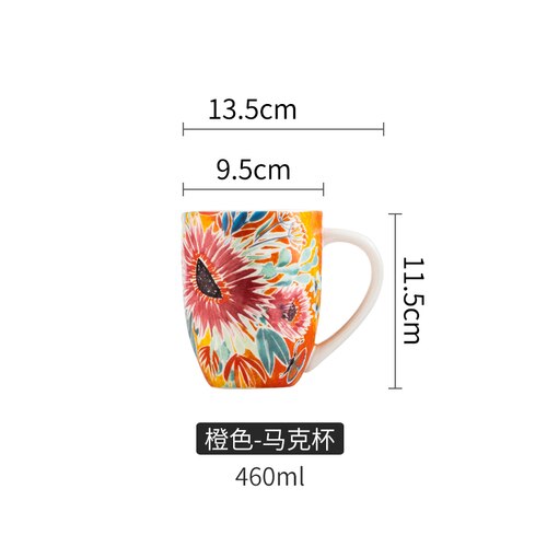 Hand-painted ceramic tableware dishes discs rice bowls cold kettles water cup bowls and dishes set vase Salad dish CL102003: H