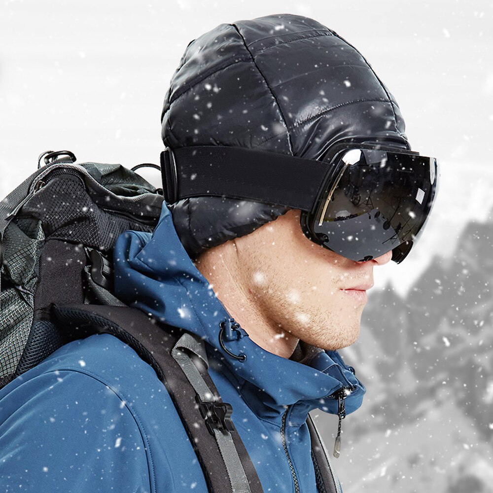 L.Mirror 1 Uds. Gorro de invierno para esquiar resistente al viento y al agua al aire libre, gorro de terciopelo para esquiar y esquiar, accesorios para esquiar al aire libre