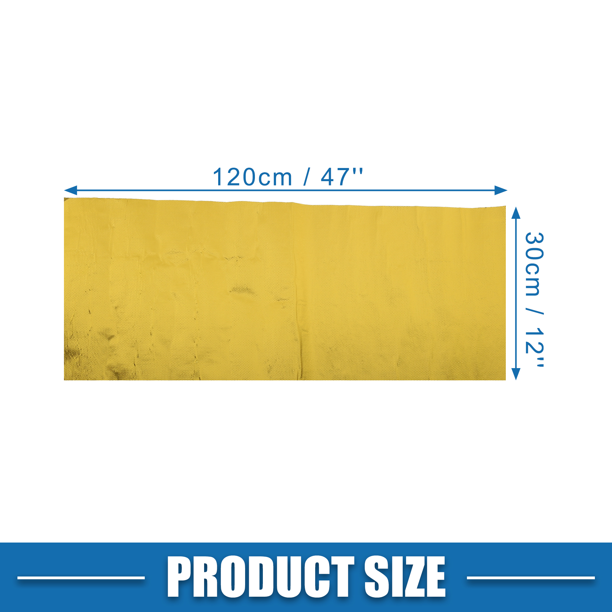 UXCELL Car Heat Shroud Aluminized Heat Shield Mat Thermal Barrier Cover Protection Fiberglass Gold Tone Gold 30x60cm 30x120cm: Gold